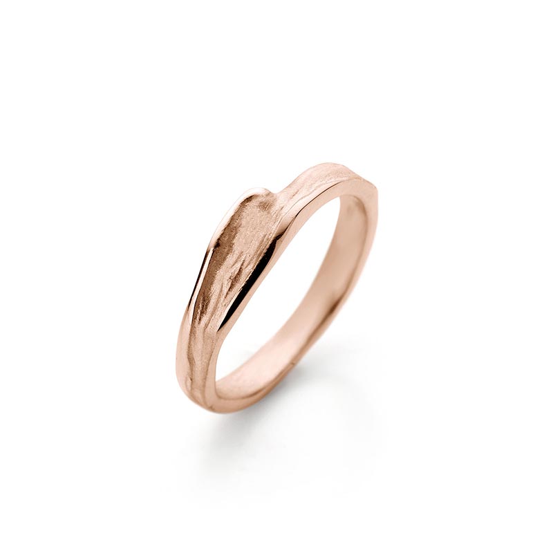 binnenvallen Nauw Verduisteren N° 024 Handgemaakte rosé gouden ring - Ines Bouwen Jewelry